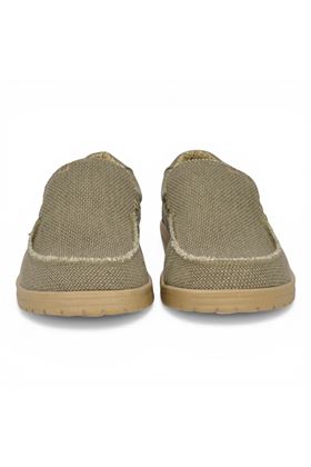 Mocassino uomo Hey Dude i n tela colore militare. HEY DUDE | 40124-ARMY